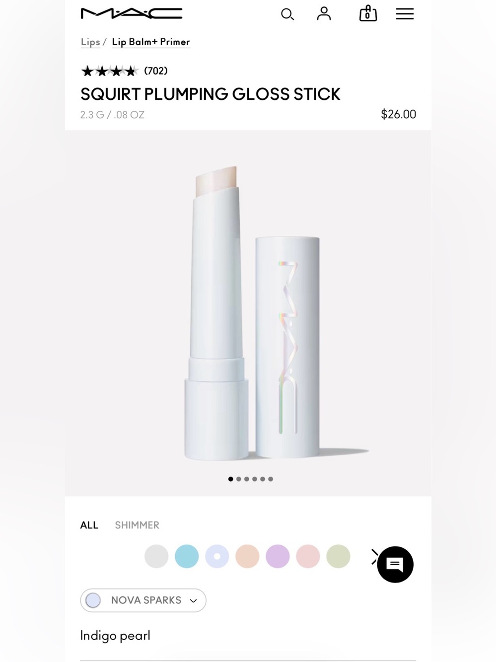 🔥NEW MAC SQUIRT PLUMPING GLOSS STICK. IN BOX.